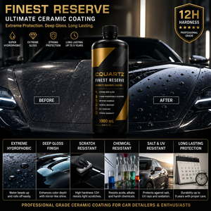 CQUARTZ FINEST RESERVE 1000ml Revêtement céramique nano haute brillance hydrophobe résistant aux produits chimiques, revêtement protecteur de peinture à haute dureté - Product Image 5