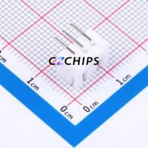 WAFER-XH2.54-3PWZ Wire-to-Board Pin Header Bent Lead Through Hole,P=2.5mm Connector 1x3P 2.5mm Right Angle Insert XH - Product Image 2