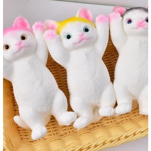Jouet anti-stress en TPR simulé pour chat, doux et confortable, nouveauté pour enfants, jouet souple réduisant l'anxiété, vente en gros d'usine - Product Image 3