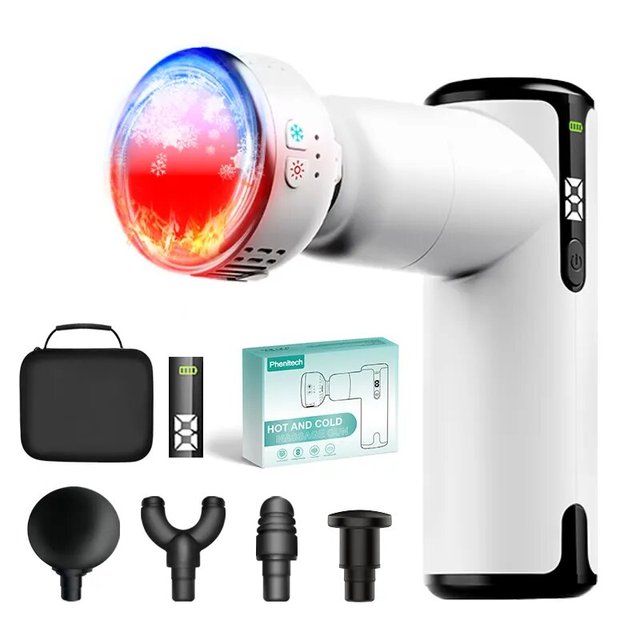 Hot Selling Mini Cordless Deep Fascial Massage Gun Vibrating Thermal Heating/Cooling/Compress Body Application