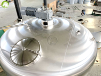 Réservoir de mélange en acier inoxydable de 6000 gallons avec agitateur, cuve de mélange industrielle pour shampooings, cosmétiques et produits de soins personnels
