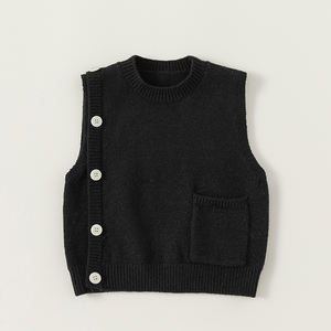 Pull-over <span class=keywords><strong>tricot</strong></span>é pour enfants, garçons, été, 100% coton, vêtements pour enfants, couleur unie, pull-over - Product Image 5