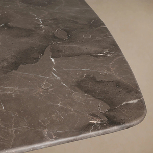 โต๊ะอาหารทรงสี่เหลี่ยมผืนผ้าสไตล์ยุโรปสมัยใหม่ ท็อปหินอ่อน ดีไซน์มั่นคง ตกแต่งห้องอาหารหรูหรา สไตล์อิตาลี - Product Image 4