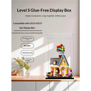 Flying House <span class=keywords><strong>Tour</strong></span> 43217 Ensemble de blocs avec boîte de présentation en plastique et couvercle anti-poussière fait main - Product Image 2