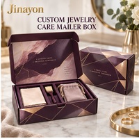 Boîte d'expédition personnalisée écologique brillante pour bijoux et montres avec insert en éponge et trois compartiments pour la vente en ligne