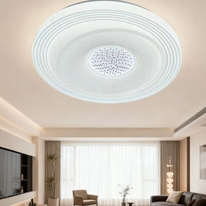 Lámpara de Techo Redonda de Cristal Blanca Moderna Nórdica de 450 mm, LED Regulable con Control Remoto, para Sala de Estar, Dormitorio, con Certificación CE, EMC y LVD - Product Image 2