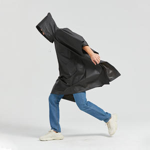 Poncho imperméable semi-transparent long de 160 g en EVA non jetable avec logo imprimé pour le <span class=keywords><strong>vélo</strong></span> et les activités de plein air - Product Image 2