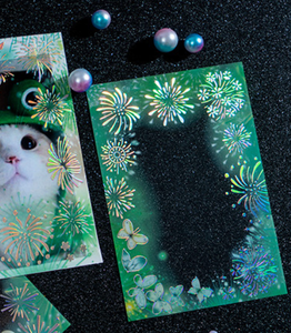 Paquete de 10 Pegatinas de Papel al por Mayor, Serie de Fuegos Artificiales Brillantes, Pegatinas Plateadas 3D para Planificador - Product Image 6