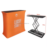 Table pliante portable en métal composite multicouche pour conférences d'expositions et scènes de bureau temporaires
