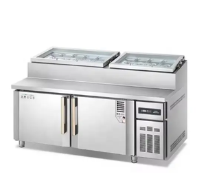 Tavolo da Lavoro per Pizzeria di Alta Qualità in Vendita Diretta dalla Fabbrica, Banco Personalizzabile per la Preparazione di Panini e Insalate - Product Image 6