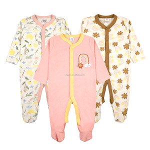 Combinaison bébé <span class=keywords><strong>de</strong></span> haute qualité, impression personnalisée, style décontracté confortable, fermeture à boutons pression, unisexe, manches longues, automne - Product Image 2
