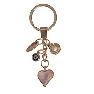 DAFNI <b>BIG</b> PAZAR Fashion Carabiner Keychain in Alloy Metal Enamel Gold Finish Unique Enamelled Tips 3D Shape Embossing Printing - Product Image 1