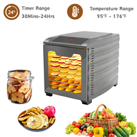 10 Trays Grote Capaciteit Huishoudelijke Voedseldroger Fruitdroger Beef Jerky Droogmachine Bananen Droger Champignondroger