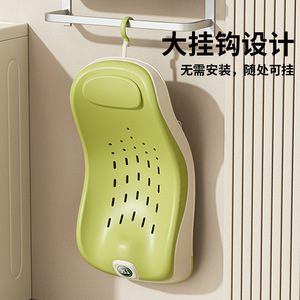 Baby Guard Town Baby Bathing Rack With Temperature Sensor Reclining Support Non Slip Mat Newborn <b>Folding</b> Bath <b>Bed</b> - Product Image 2