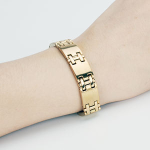 Ameishi <span class=keywords><strong>4</strong></span> en 1 negro de plata de la pulsera de energía 316L de acero inoxidable saludable pulsera para hombre - Product Image 6