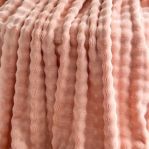 Coperta di Lusso <span class=keywords><strong>in</strong></span> Finta Pelliccia di Coniglio 100% Poliestere, Calda e Accogliente, Spessa <span class=keywords><strong>in</strong></span> <span class=keywords><strong>Pile</strong></span> di Flanella, Coperta <span class=keywords><strong>in</strong></span> Maglia Effetto Visone per l'Inverno, Misura King - Product Image 3