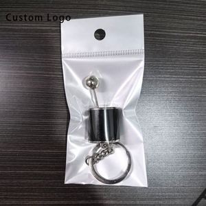 Porte-clés de luxe personnalisés en métal en forme de pommeau de levier de vitesse – Design tendance et moderne, cadeau promotionnel idéal - Product Image 1