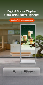 Pantalla ultrafina de 43, 49, 55 y 65 pulgadas, menú digital, kiosco de señalización digital <span class=keywords><strong>para</strong></span> interiores - Product Image 5