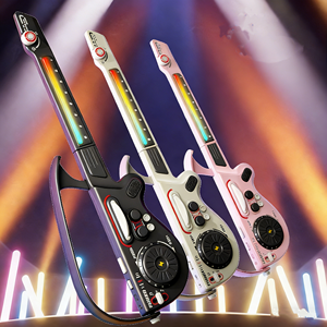 ของเล่นเครื่องดนตรีไฟฟ้าสำหรับเด็ก คีย์บอร์ด กีตาร์ จำลองดีเจ ยอดขายดีที่สุด - Product Image 2