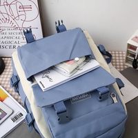 Ensemble Sac à Dos Étudiant Unisexe Personnalisé, 5 Pièces, Grande Capacité, Antivol et Imperméable, avec Sac Repas Décontracté