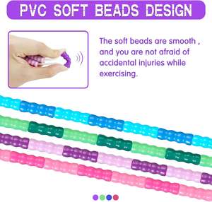 Kids Adult Adjustable Tangle-Free <b>PVC</b> Rope Jumping Segmented Soft <b>Beaded</b> Skipping Rope Aerobic Exercise Endurance Training - Product Image 6