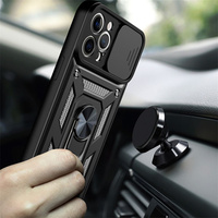 Protection d'objectif de caméra étui de téléphone portable hybride pour iPhone 15 14 Pro 13 12 11 XS Max XR X 8 7 6 Plus porte-anneau couverture arrière
