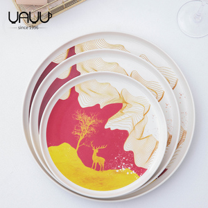FENN gros décalcomanie plaine hôtel dîner <span class=keywords><strong>porcelaine</strong></span> plaque <span class=keywords><strong>de</strong></span> cuisson en céramique dîner plats servant <span class=keywords><strong>de</strong></span> la <span class=keywords><strong>vaisselle</strong></span> <span class=keywords><strong>de</strong></span> <span class=keywords><strong>Noël</strong></span> pour la maison - Product Image 5