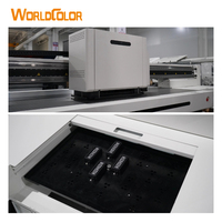 Printer UV Flatbed Terbaru Worldcolor dengan 2-12pcs Head Print G6, Dukungan Perangkat Lunak Flexi, Mendukung Berbagai Mode Pencetakan