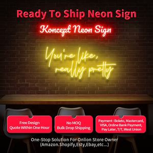 Koncept trasporto di goccia gratuito Big Art Multi colore che cambia flessibile <span class=keywords><strong>sei</strong></span> come un'insegna al Neon davvero carina - Product Image 4