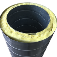 Galvanzied Thép Pre Cách Điện <span class=keywords><strong>Spiral</strong></span> Duct Thông Tư Vòng Ống Dẫn Không Khí - Product Image 6