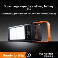 Batterie externe portable transfrontalière 50000 mAh ultra-grande capacité au lithium-ion avec câble de données intégré, charge rapide et affichage LED