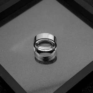 Hot Selling Simple Glossy <b>Silver</b> Plated <b>Plain</b> Band <b>Ring</b> Classic Versatile Unisex's Stainless Steel <b>Rings</b> Wholesale Jewelry - Product Image 5