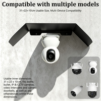 Coque de protection murale en alliage d'aluminium, pare-pluie anti-UV pour l'extérieur, accessoire de sécurité domestique