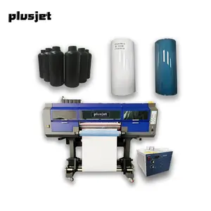 Impresora Plusjet UV DTF A1, máquina de impresión de película de transferencia, de rollo a rollo de 60cm, impresora UV DTF
