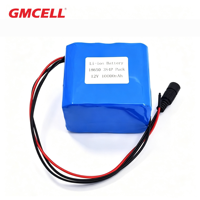 Pack de batteries lithium-ion 18650, 3S4P 11.1V 10000mAh, batterie rechargeable pour éclairage LED, robots, OEM et ODM disponibles