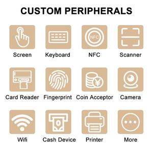 Lien 21.5 inch tự thanh toán khách sạn tự kiểm tra trong kiosk Máy quét hộ chiếu kiosk với tiền mặt chấp nhận - Product Image 5