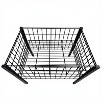 Panier de rangement en métal pour tables promotionnelles en fil métallique pour présentoirs de magasin