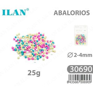 Ilan Abalorios Mix 2-4mm 25g Perline Multicolore per Lavori Artigianali - Product Image 1