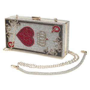 <span class=keywords><strong>กระเป๋า</strong></span>คลัทช์คริสตัลลายเพชรแบบสั่งทำขายส่ง <span class=keywords><strong>กระเป๋า</strong></span>เงินประดับเพชรระยิบระยับ <span class=keywords><strong>กระเป๋า</strong></span>ถือใส่ไพ่โป๊กเกอร์ สำหรับงานปาร์ตี้ - Product Image 6