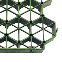 Dalles de gazon perméables pour parking de haute qualité et durables, 500 mm * 500 mm, vert/noir/vert foncé, en nid d'abeille, pour l'Australie