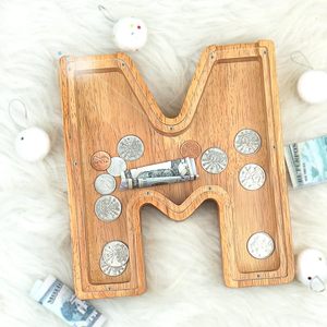 Hucha grande <span class=keywords><strong>de</strong></span> madera personalizada con letras <span class=keywords><strong>y</strong></span> diseño recortado, caja <span class=keywords><strong>de</strong></span> <span class=keywords><strong>ahorro</strong></span> <span class=keywords><strong>de</strong></span> dinero con letras del alfabeto - Product Image 6