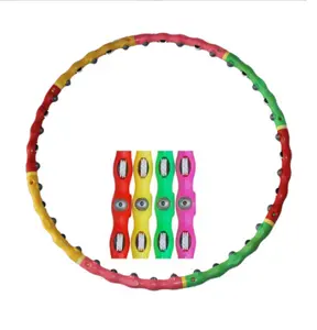 2021 nuovo design doppia fila magnete massaggio hula fitness cerchi sport Hula anelli cerchio