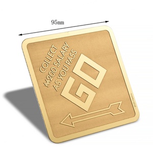 ที่รองแก้วโลหะลายโลโก้แบบนูน ดีไซน์สั่งทำพิเศษ สำหรับกาแฟ ขายดี หรูหรา - Product Image 4