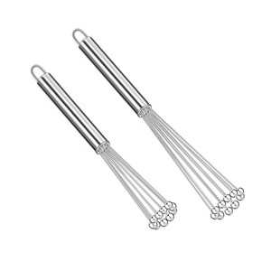 Bille d'acier Outil de <span class=keywords><strong>cuisine</strong></span> écologique Mélangeur de batteur à oeufs <span class=keywords><strong>Fouet</strong></span> à oeufs manuel - Product Image 4