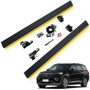 Marchepied électrique automatique à forte capacité de charge, imperméable, avec éclairage latéral LED pour Ford <span class=keywords><strong>Explorer</strong></span> 2020-2025 - Product Image 1