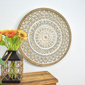 Adornos Rústicos de Pared Hechos a Mano, Redondos, 3D, de MDF, Tallados, Decoración de Primavera para el Hogar - Product Image 2