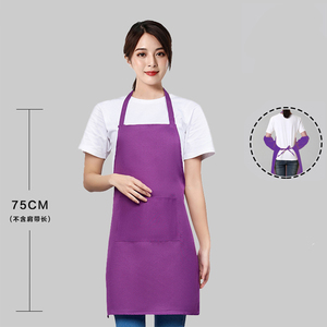 Tùy chỉnh in logo màu rắn không tay Tạp Dề nhà hàng nhà Bếp Nấu Ăn Tạp dề cho đầu bếp bồi bàn cafe thợ cắt tóc - Product Image 6