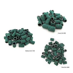 Durable 80/100/150/180/240 banda de lijado fino verde lima de uñas mediana para manicura y pedicura juego de brocas para uñas bandas de lijado - Product Image 3