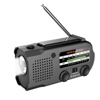 XSY-299 2020 am/fm radio météo 5000mAh Batterie de secours solaire lumière led lampe torche d'urgence radio à manivelle