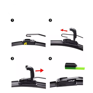 Accesorios para automóviles Escobillas limpiaparabrisas suaves y silenciosas para un rendimiento suave Escobillas limpiaparabrisas universales para todos los automóviles - Product Image 6